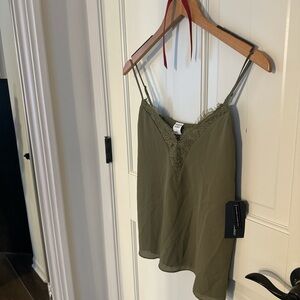 Melrose and Market Olive Lace Camisole